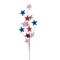 Vickerman 34" Red White and Blue Stars Glitter Spray 6 per bag.